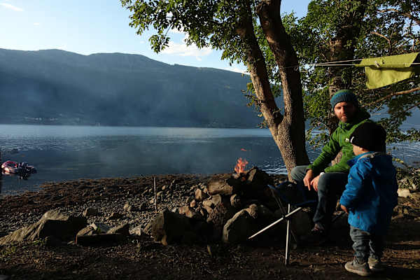 Campen mit Kindern in Norwegen