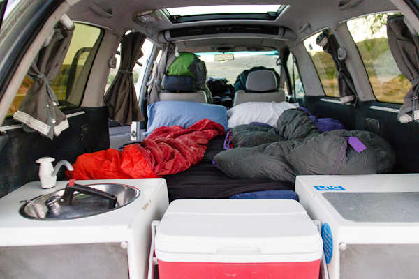 Genug Platz zum Schlafen gibt es auch
