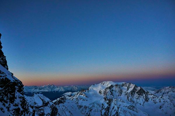 Grand Combin: Blick in die Walliser Alpen in der Schweiz