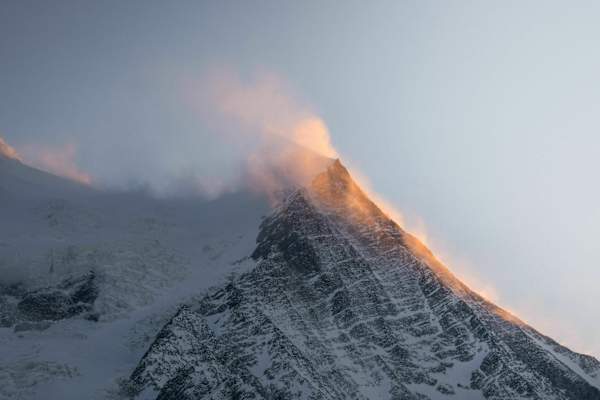 Sonnenuntergang über Chamonix