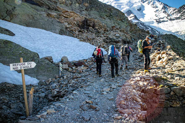 Hektische Aufbruchsstimmung am Nid d’Aigle