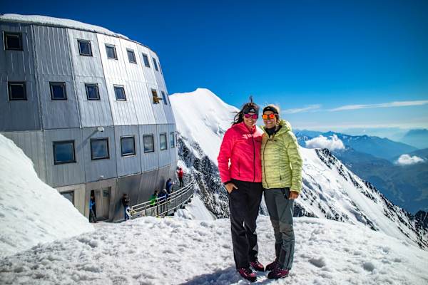 Vor dem brandneuen Refuge de Goûter