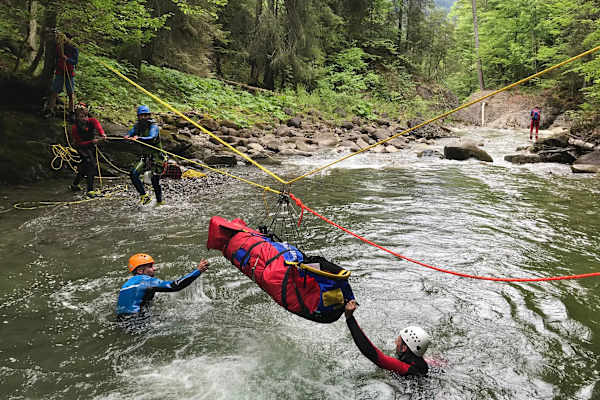 Canyoning-Rettung der Bergwacht Bayern
