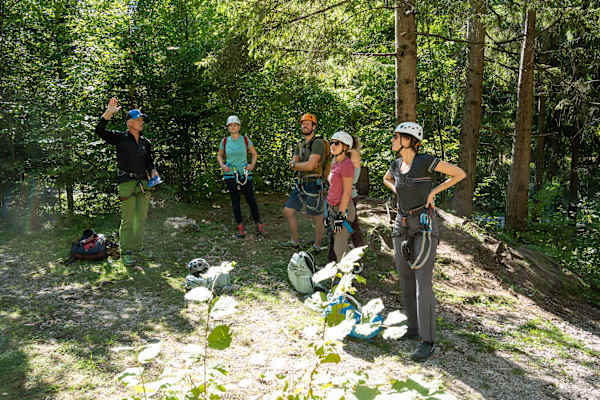 Klettergarten Kanzianiberg mit Sepp Egarter