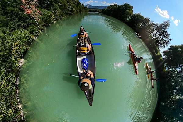 Paddler auf der Drau