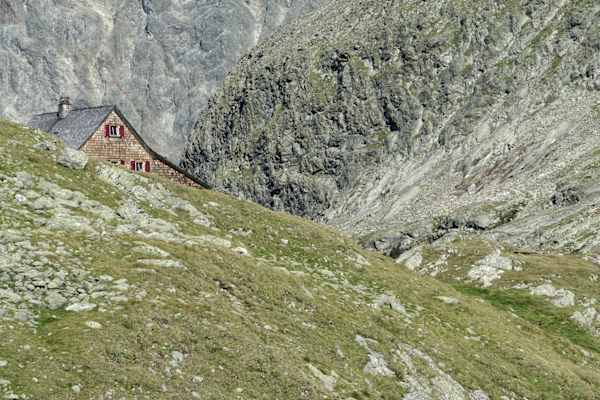 Die Adolf-Nossberger Hütte, Nationalpark Hohe Tauern, Kärtnen