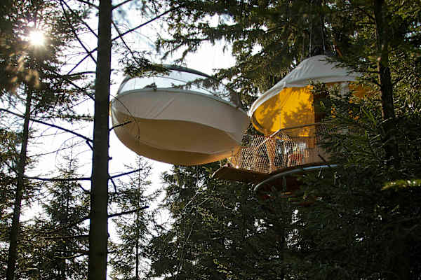 Baumbett im Hochseilpark Böhmerwald