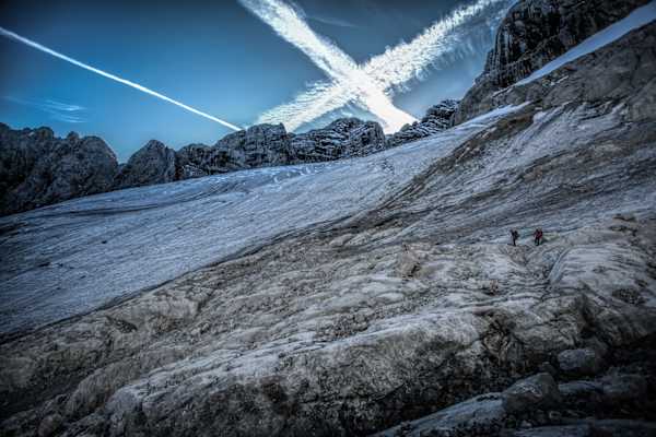 Auf dem Weg zum Gosaugletscher und weiter zur Oberen Windlucke