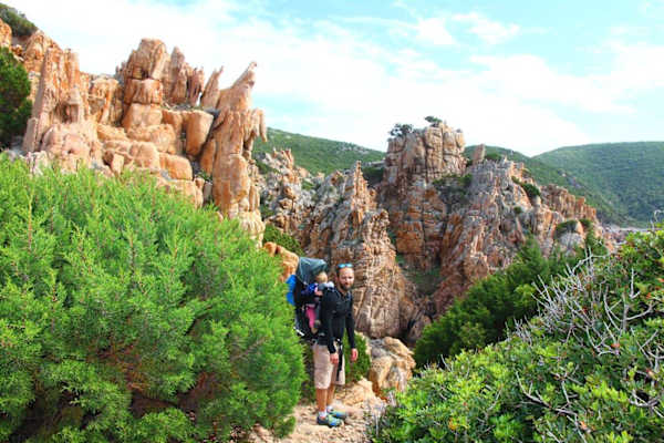 Sardinien Wanderungen VW-Bus Kinder