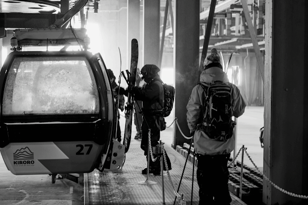 Am nächsten Tag wird das Skigebiet erkundet