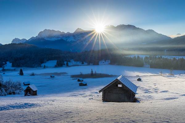 Oberbayern Garmisch Winter