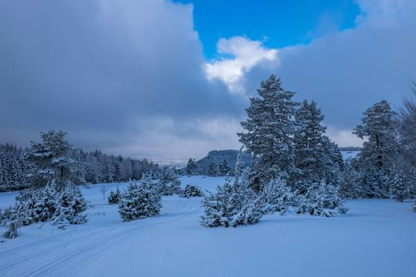 Verschneite Schwäbische Alb      