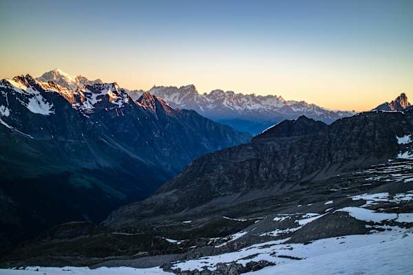 Traumkulisse beim Aufstieg über die Gran Paradiso-Nordseite