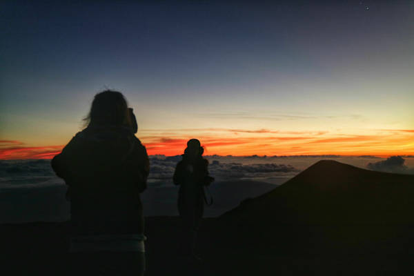 Sonnenuntergang am Mauna Kea auf Big Island