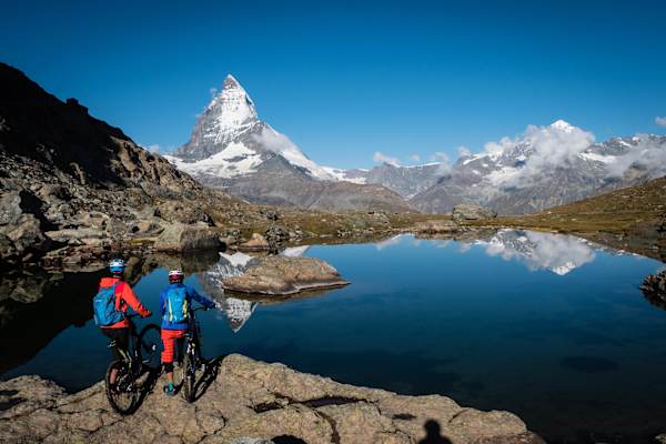 Mountainbiken Zermatt Riffelsee