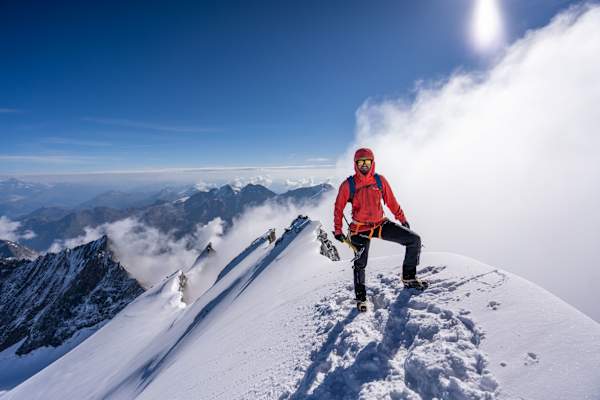 Peter Schoitsch am Dom-Gipfelgrat
