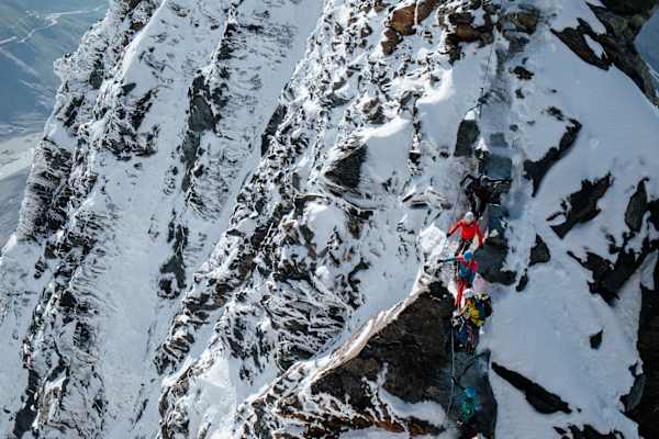 Schlüsselstelle-der Übergang vom Klein- zum Großglockner