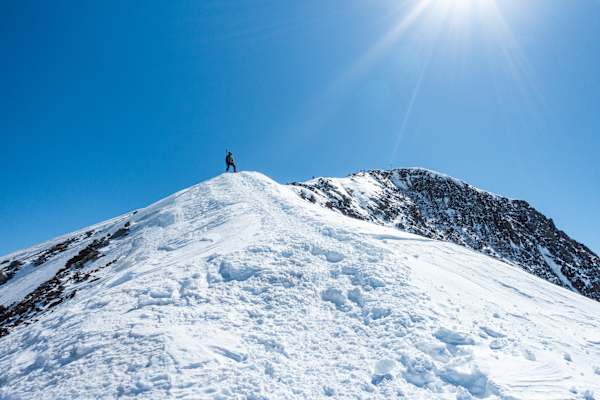 Am Gipfelgrat des Similauns