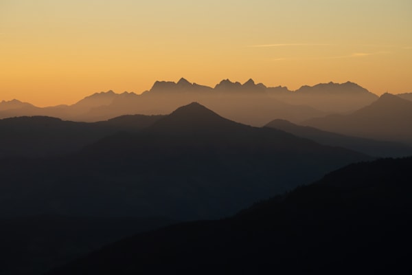 Sonnenaufgang auf der Gratlspitze im Alpbachtal