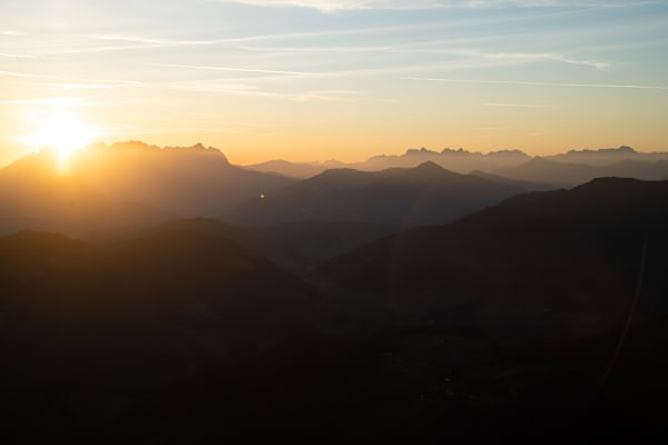 Sonnenaufgang auf der Gratlspitze im Alpbachtal