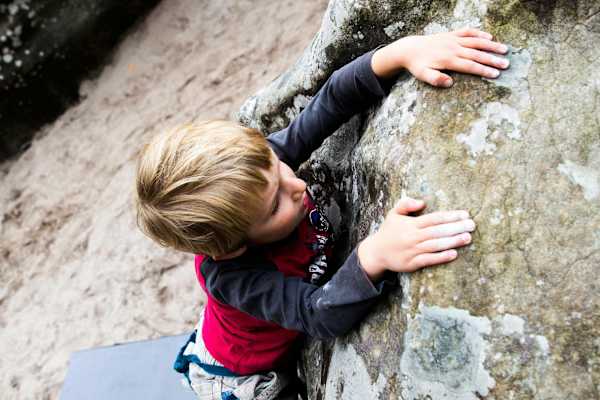 Auch für Kinder gibt es gute Boulder
