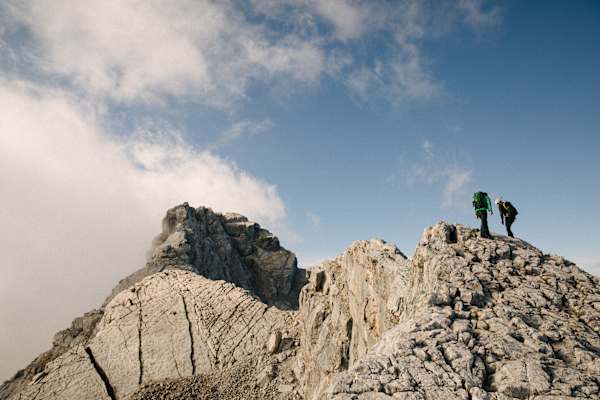 Alex Huber am Grat des Watzmann