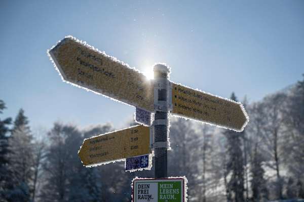 Mit Schneeschuhen durchs Ammergebirge