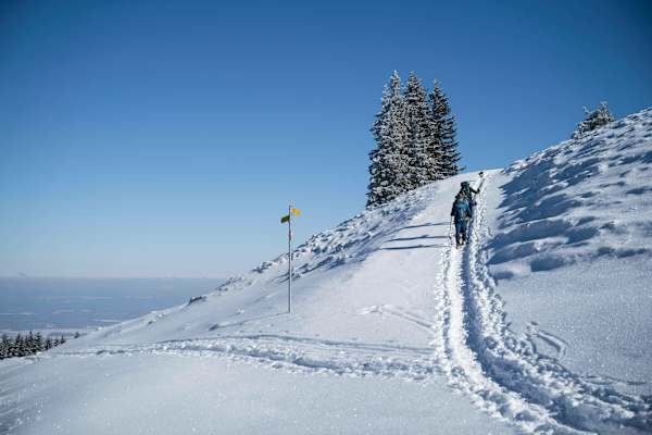 Mit Schneeschuhen durchs Ammergebirge