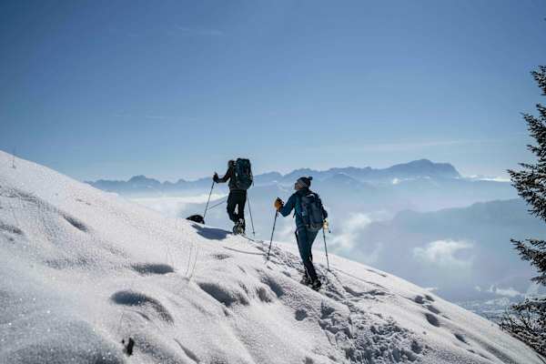 Mit Schneeschuhen durchs Ammergebirge