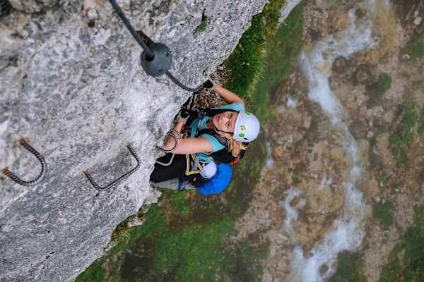 Bergwelten mein erster Klettersteig Ramsau am Dachstein