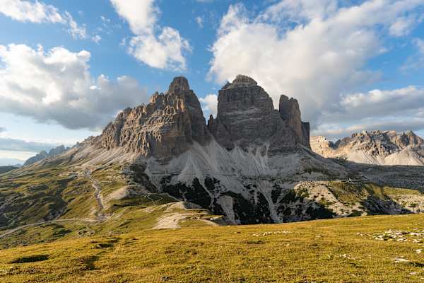 Die Drei Zinnen im Abendlicht