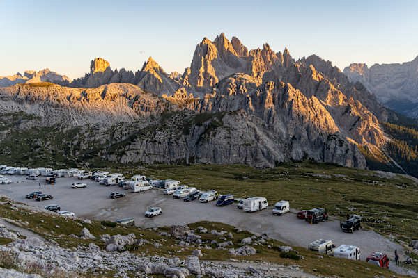 Parkterrassen bein der Auronzohütte