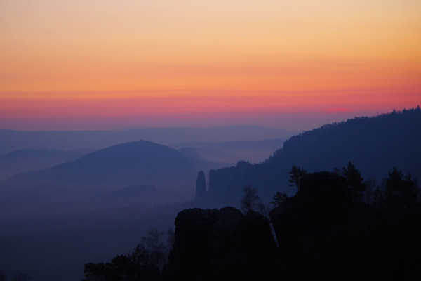 Elbsandsteingebirge in Sachsen: Bad Schandau im Polenztal