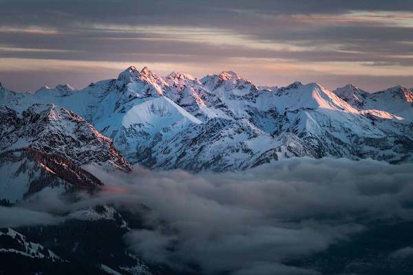 Abendstimmung in den Allgäuer Bergen