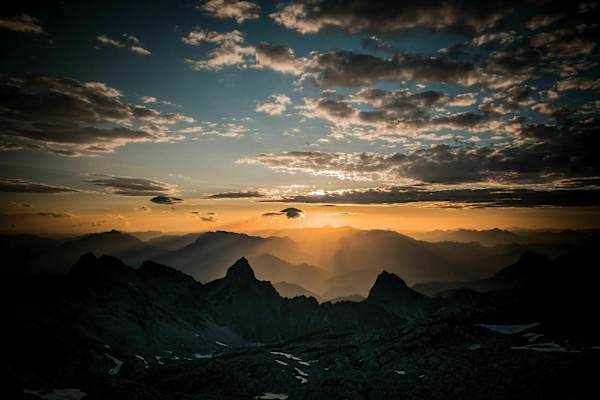 Perfekter Sonnenaufgang am Großen Buchstein im Gesäuse