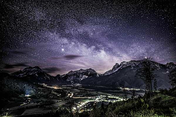 Gesäuse: Sternenhimmel samt Milchstraße