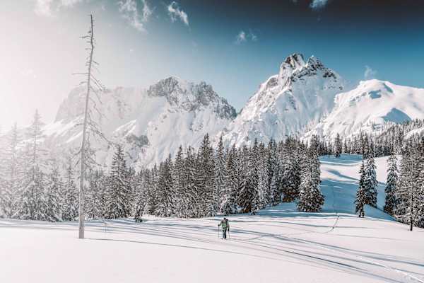 Skitourengeher im Nationalpark Gesäuse