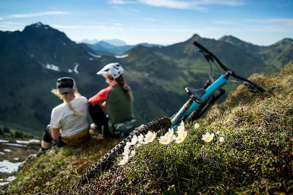 Rast am Hochalm Trail in Saalbach