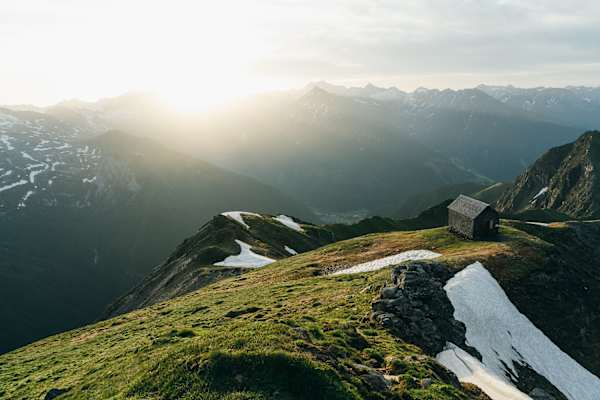 Sonnenaufgang auf der Böseckhütte