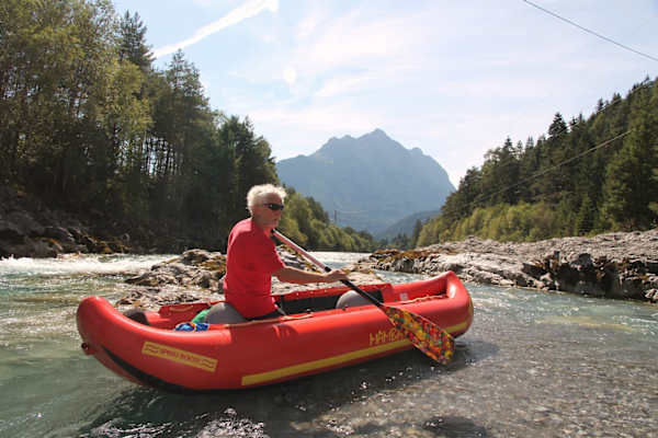 Mit dem Kanu am Lech
