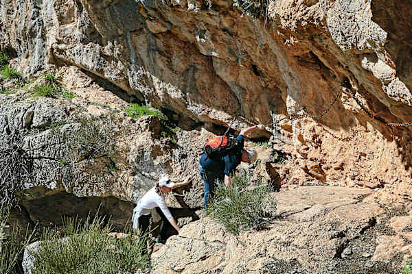 Anstieg zum Pas Ilils