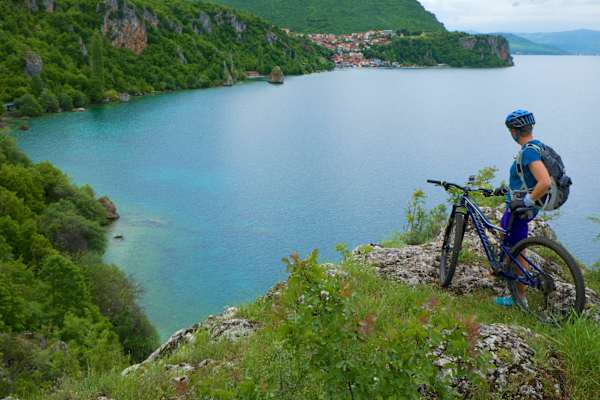Mountainbike Ohridsee Mazedonien Bergwelten