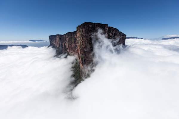 Der Mount Roraima im Dreiländereck zwischen Venezuela, Brasilien und Guyana