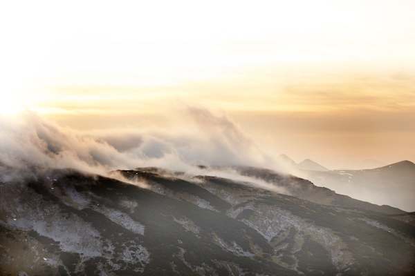 Herbstliche Wolkenstimmung auf der Rax