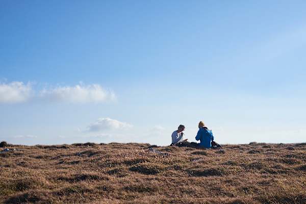 Gemütliche Pause auf dem Hochplateau
