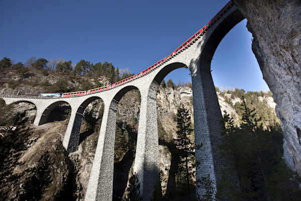 Rhätische Bahn Landwasserviadukt 