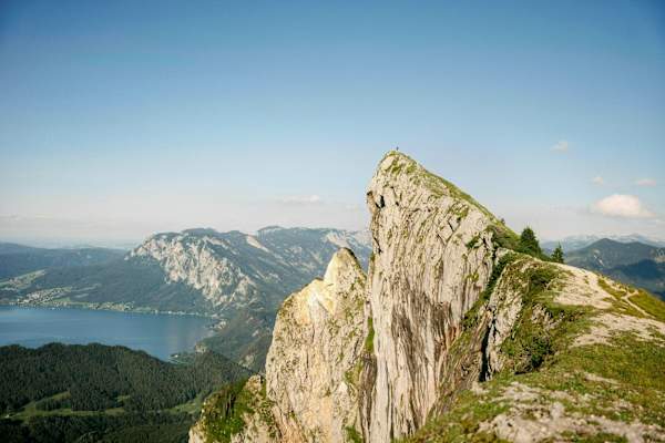 Die Spinnerin, markanter Nebengipfel des Schafbergs.