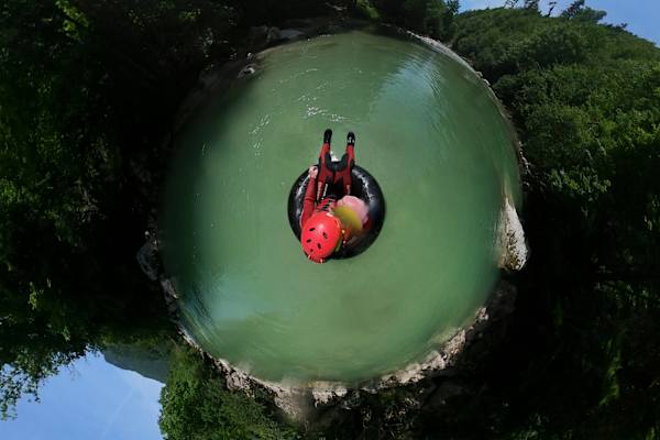 Schlauchreiten auf der Brandenberger Ache