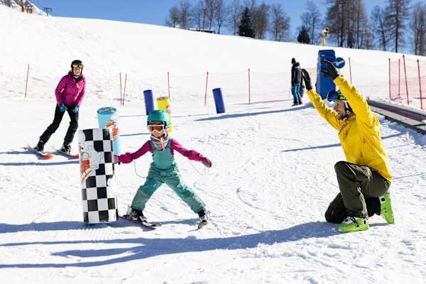 Skifahren lernen ganz ohne Hektik am Birkenlift bei Seefeld