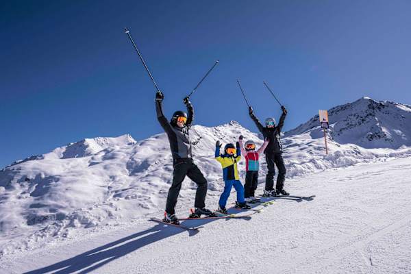 Skifahren lernen macht im Skigebiet Kappl & See großen Spaß.